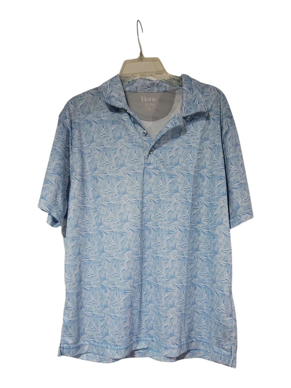Etonic Men's Light Blue Printed Polo Shirt